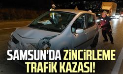 Samsun'da zincirleme trafik kazası!