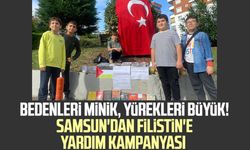 Bedenleri minik, yürekleri büyük! Samsun'dan Filistin'e yardım kampanyası