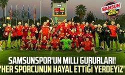 Samsunspor'un milli gururları! "Her sporcunun hayal ettiği yerdeyiz"