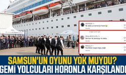 Samsun'un oyunu yok muydu? Gemi yolcuları horonla karşılandı