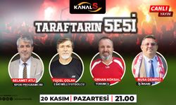 Taraftarın Sesi Kanal S ekranlarında sizlerle 20 Kasım Pazartesi