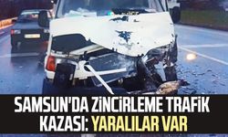 Samsun'da zincirleme trafik kazası: Yaralılar var