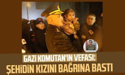 Gazi Komutan'ın vefası: Şehit Çağatay Erenoğlu'nun kızını bağrına bastı