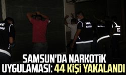 Samsun'da narkotik uygulaması: 44 kişi yakalandı