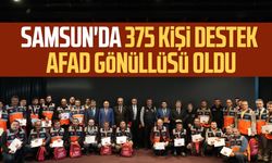 Samsun'da 375 kişi destek AFAD gönüllüsü oldu