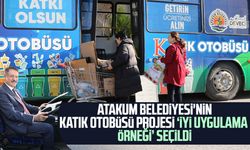 Atakum Belediyesi'nin Katık Otobüsü projesi ‘İyi Uygulama Örneği’ seçildi