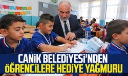 Canik Belediyesi'nden öğrencilere hediye yağmuru