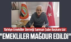 Türkiye Emekliler Derneği Samsun Şube Başkanı İbrahim Gür: "Emekliler mağdur edildi"