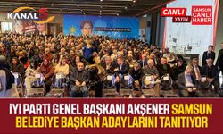 İYİ Parti Genel Başkanı Meral Akşener Samsun Belediye Başkan Adaylarını tanıtıyor