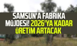 Samsun'a fabrika müjdesi! 2026'ya kadar üretim artacak