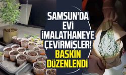 Samsun'da evi imalathaneye çevirmişler! Baskın düzenlendi