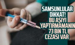 Samsunlular dikkat! Hayvanlarına bu aşıyı yaptırmamanın 73 bin TL cezası var