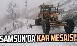 Samsun Canik’te kar mesaisi!