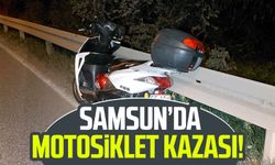 Samsun Canik'te motosiklet kazası!