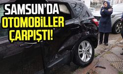 Samsun Derecik Mahallesi'nde otomobiller çarpıştı!