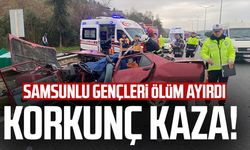 Rize'ye geziye giden Samsunlu gençler kaza geçirdi! 2 ölü, 2 yaralı