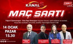 Yılport Samsunspor - Sivasspor maç heyecanı Maç Saati ile Kanal S ekranlarında