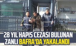 28 yıl hapis cezası bulunuyordu! Bafra'da yakalandı