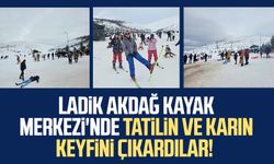 Ladik Akdağ Kayak Merkezi'nde tatilin ve karın keyfini çıkardılar!