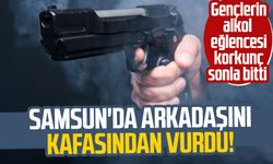 Samsun Alaçam'da arkadaşını kazara kafasından vurdu!