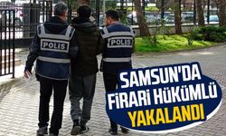 Samsun'da 8 yıl hapis cezası bulunan firari hükümlü yakalandı