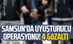 Samsun'da uyuşturucu operasyonu! 4 gözaltı