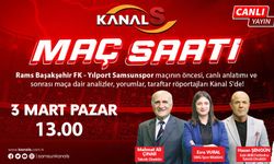 Başakşehir FK - Samsunspor maç heyecanı Maç Saati ile Kanal S ekranlarında