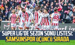 Süper Lig'de sezon sonu listesi: Samsunspor üçüncü sırada