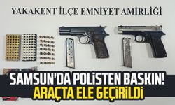 Samsun'da polisten baskın! Ruhsatsız tabanca ele geçirildi