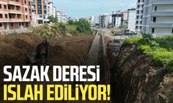 Samsun'da Sazak Deresi ıslah ediliyor!