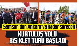 Samsun'dan Ankara'ya kadar sürecek Kurtuluş Yolu Bisiklet Turu başladı