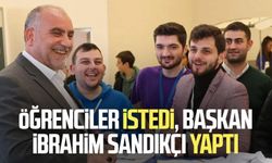 Öğrenciler istedi, Başkan İbrahim Sandıkçı yaptı