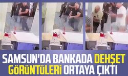 Samsun'da bankada silahlı saldırı: Dehşet görüntüleri ortaya çıktı