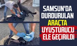 Samsun'da durdurulan araçta uyuşturucu ele geçirildi