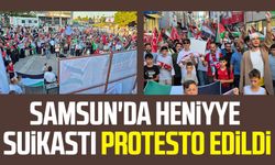 Samsun'da Heniyye suikastı protesto edildi