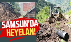 Samsun'da heyelan!