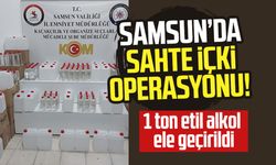 Samsun Tekkeköy'de sahte içki operasyonu!