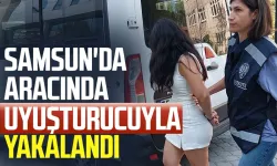 Samsun'da aracında uyuşturucuyla yakalandı