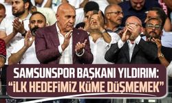 Samsunspor Başkanı Yüksel Yıldırım: "İlk hedefimiz küme düşmemek"