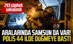 Aralarında Samsun da var! Polis 44 ilde düğmeye bastı