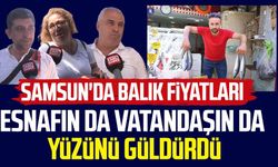 Samsun'da balık fiyatları esnafın da vatandaşın da yüzünü güldürdü