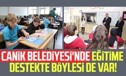 Canik Belediyesi'nde eğitime destekte böylesi de var!