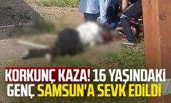 Feci motosiklet kazası! Muhammet Kenet Samsun'a sevk edildi