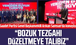 Saadet Partisi Genel Başkanvekili Mahmut Arıkan Samsun'da konuştu