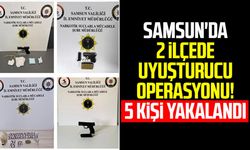 Samsun'da 2 ilçede uyuşturucu operasyonu! 5 kişi yakalandı