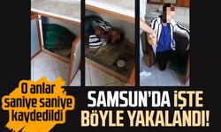 Samsun'da mutfak tezgahının altında yakalandı!