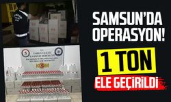 Samsun'da kaçak içki operasyonu: 1 ton etil alkol ele geçirildi