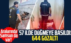 Aralarında Samsun da var! 57 ilde düğmeye basıldı: 644 gözaltı