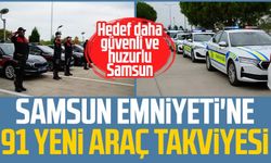 Samsun Emniyeti'ne 91 yeni araç takviyesi