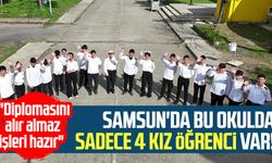 Samsun'da bu okulda sadece 4 kız öğrenci var: "Diplomasını alır almaz işleri hazır"